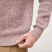 Pull manches longues marron fonc&eacute; homme