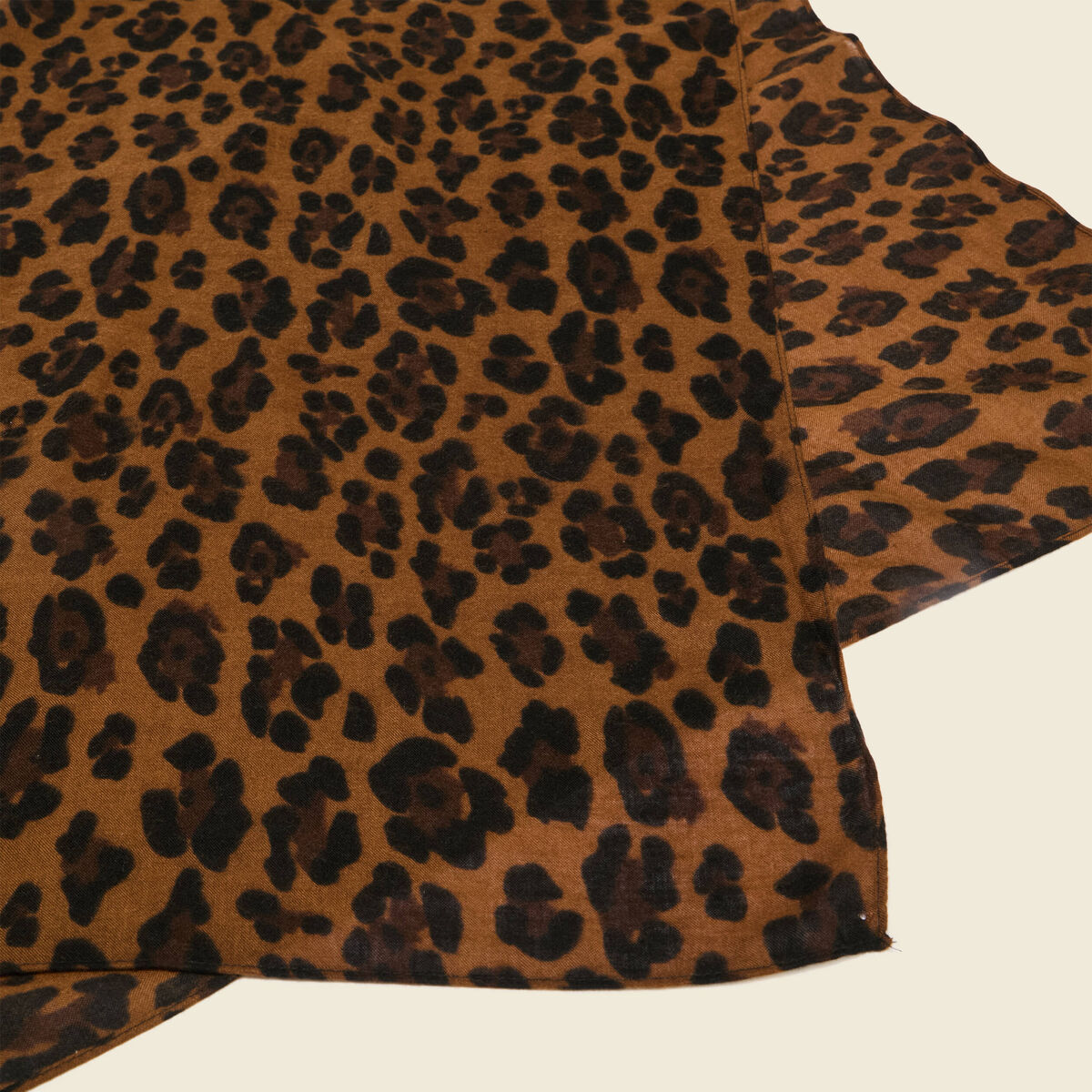 Foulard marron cognac femme