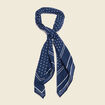 Foulard en coton bleu marine homme