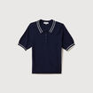 Polo manches courtes bleu marine femme