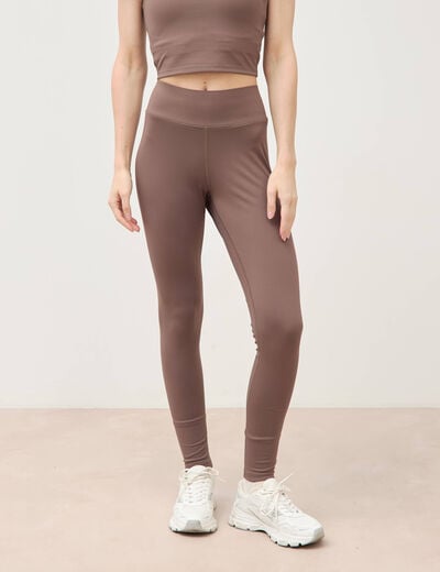 Leggings marron femme