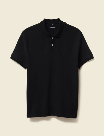 Polo manches courtes noir homme