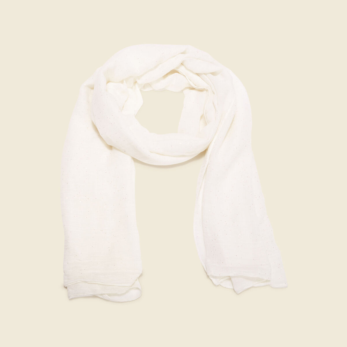 Foulard ecru femme