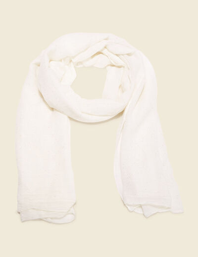 Foulard ecru femme