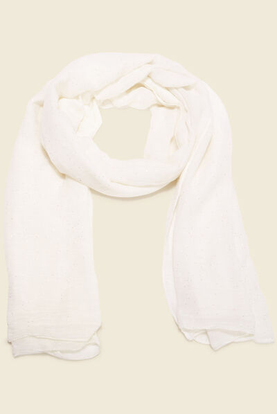 Foulard ecru femme