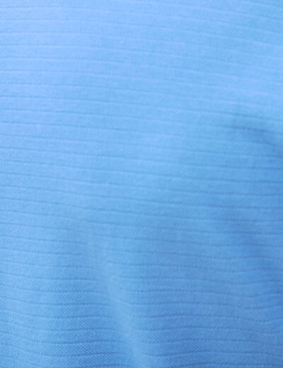 Polo cintr&eacute; en coton manches courtes bleu violet homme