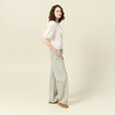 Jeans baggy bleu ciel femme