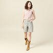 Blouse sans manches ivoire femme