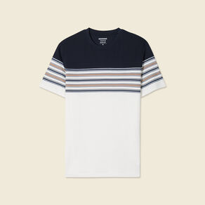 T-shirt manches courtes marron foncé homme