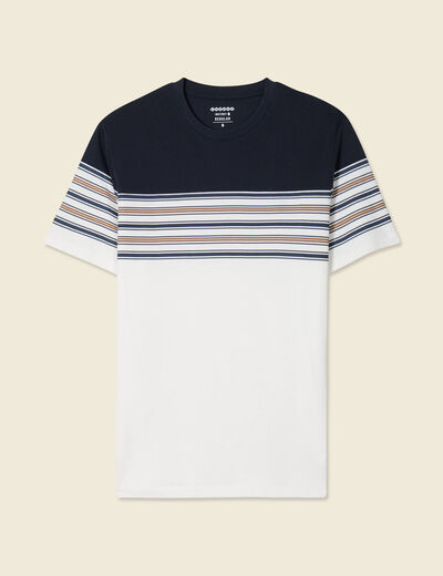 T-shirt manches courtes marron foncé homme