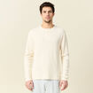 T-shirt manches longues ecru homme