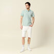 Polo manches courtes vert clair homme