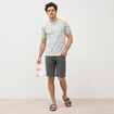 T-shirt manches courtes bleu ciel homme