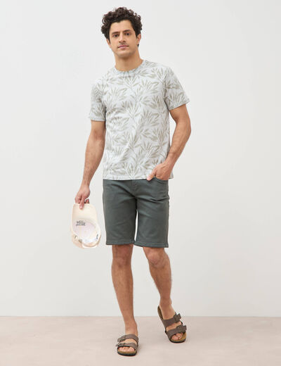 T-shirt manches courtes bleu ciel homme