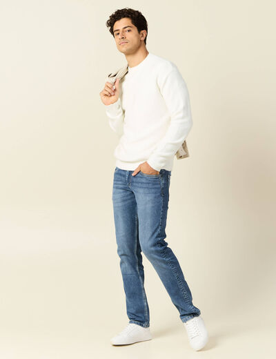 Jeans straight ultra stretch denim stone homme