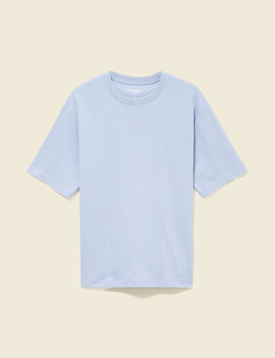 T-shirt manches courtes bleu gris homme