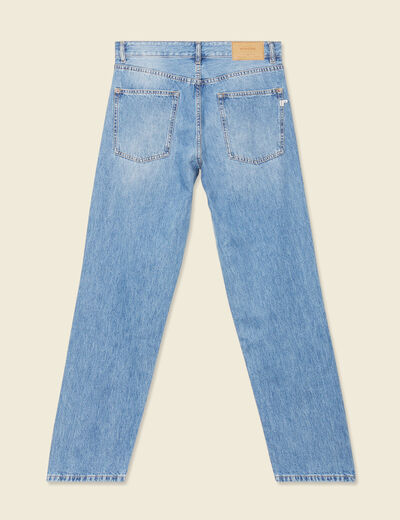 Jeans relax 5 poches denim used homme