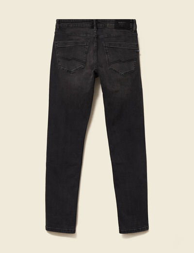 Jeans slim 5 poches longueur 32 denim noir homme