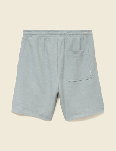 Short droit avec cordon vert clair homme
