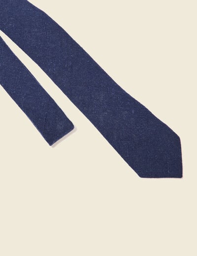 Cravate bleu foncé homme