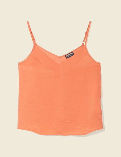 Caraco éco-responsable orange foncé femme