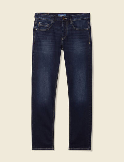 Jeans straight éco-responsable denim brut homme