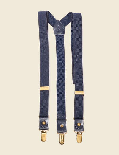 Bretelles bleu marine homme