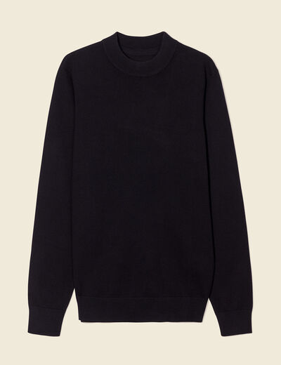 Pull manches longues noir homme