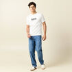 Jeans relax 5 poches denim stone homme