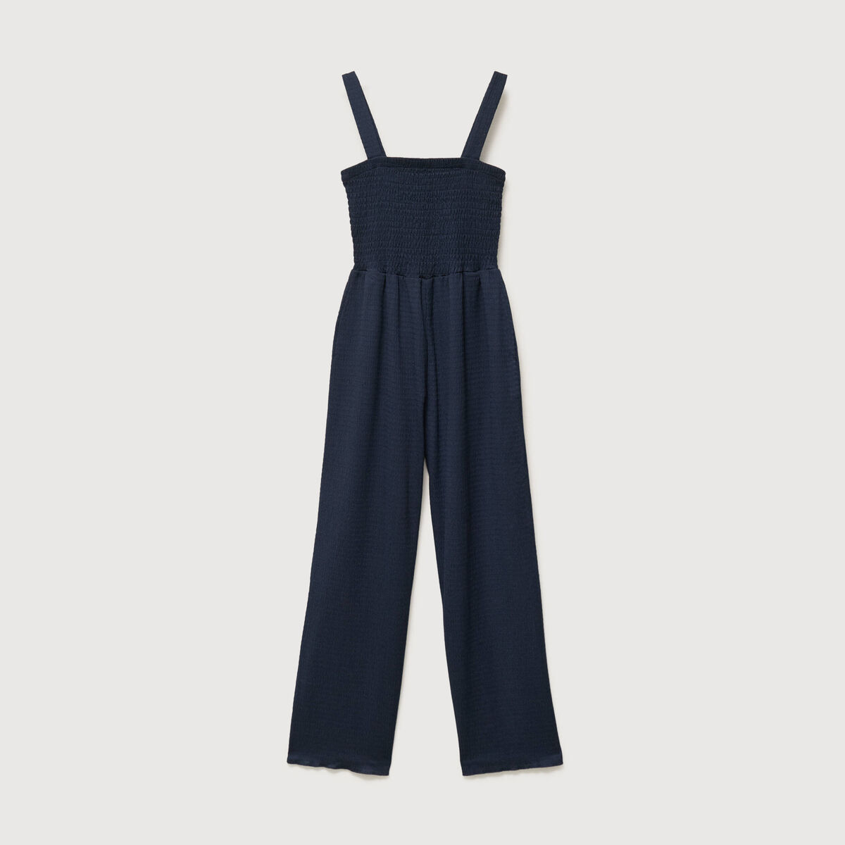 Combinaison salopette fines bretelles bleu marine femme