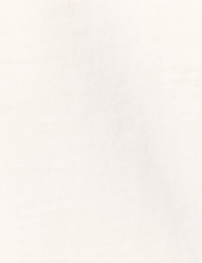T-shirt manches courtes ecru homme
