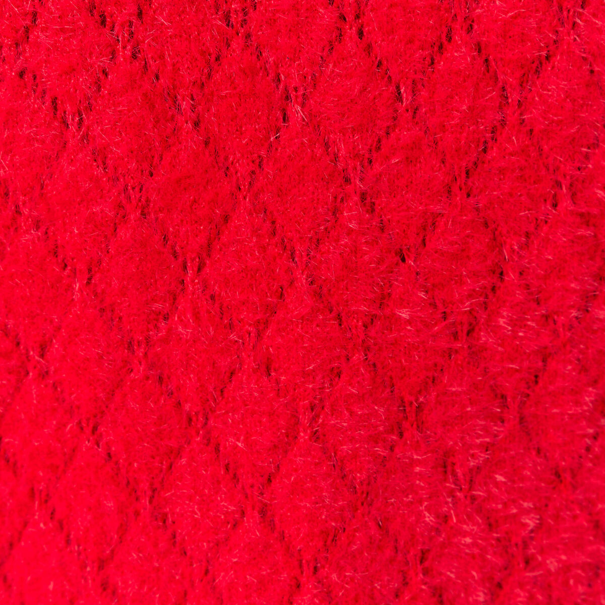 Pull manches longues rouge femme