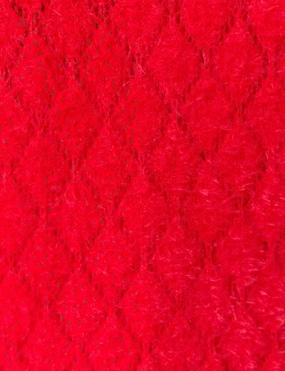 Pull manches longues rouge femme