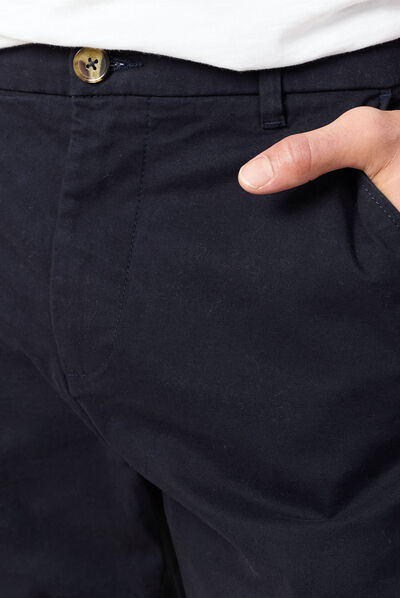 Pantalon slim Instinct chino bleu foncé homme