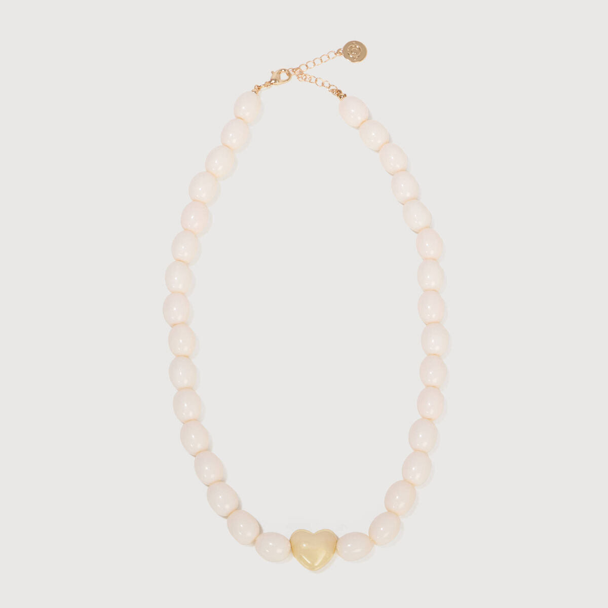 Collier blanc femme