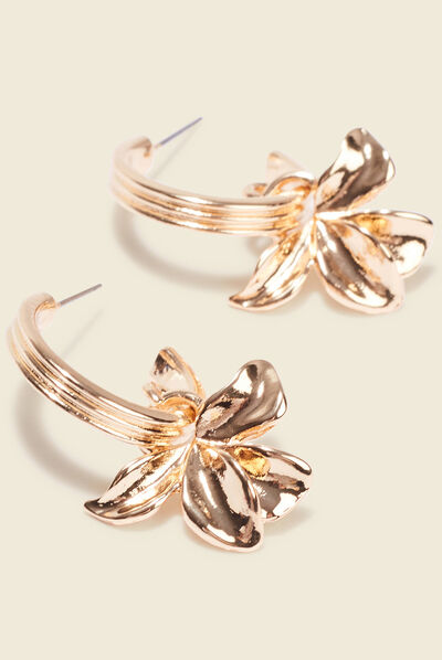 Boucles d'oreilles créoles couleur or femme