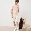 Bermuda en jean coton denim blanc homme