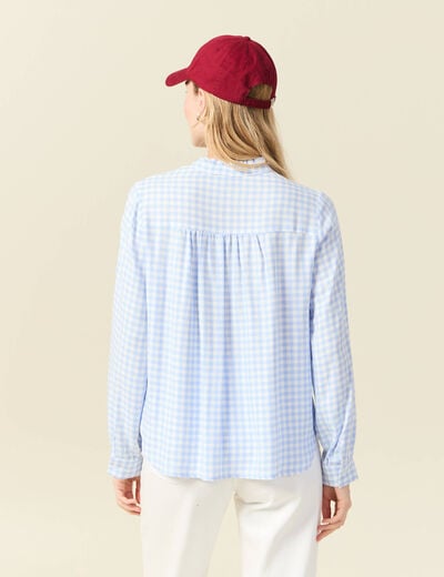 Blouse manches longues gris femme
