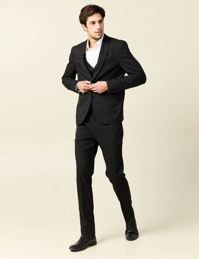Veste blazer cintrée noir homme