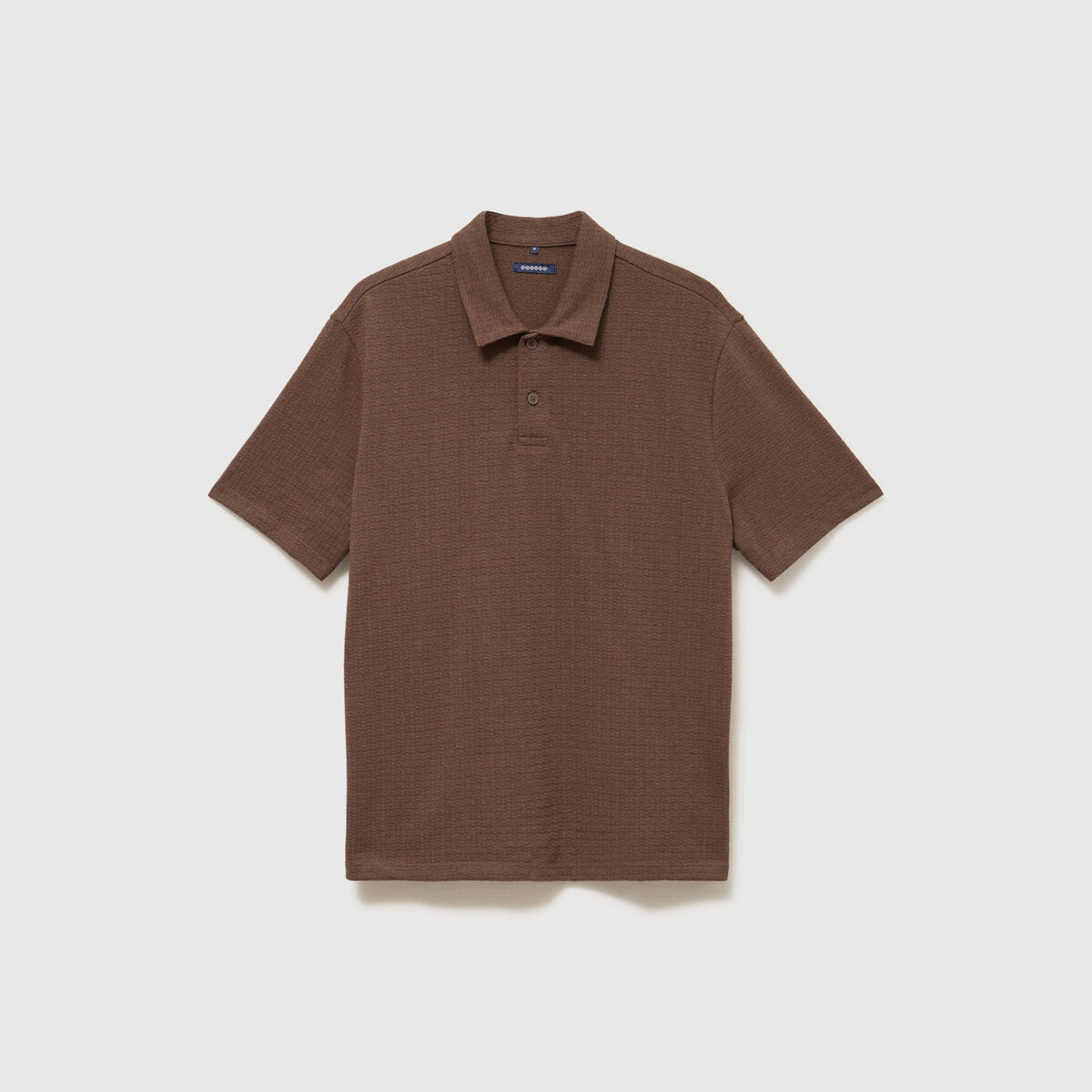 Polo manches courtes taupe homme