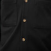 Surchemise droite col am&eacute;ricain noir homme