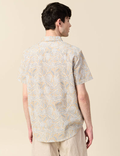Chemise manches courtes vert homme