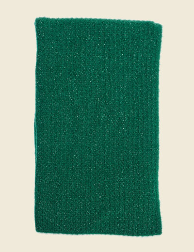 &Eacute;charpe tricot&eacute;e vert femme