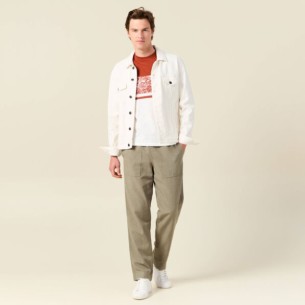 T-shirt éco-responsable ecru homme