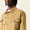 Blouson boutonné camel homme