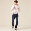 Chemise manches longues blanc homme