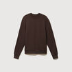 Sweat manches longues marron homme