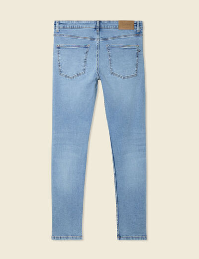Jeans skinny tapered denim bleach homme