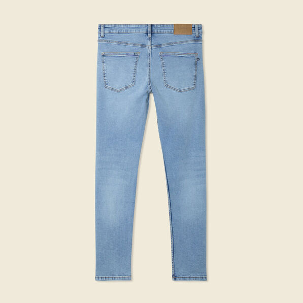 Jeans skinny tapered denim bleach homme
