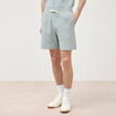 Short droit avec cordon vert clair homme